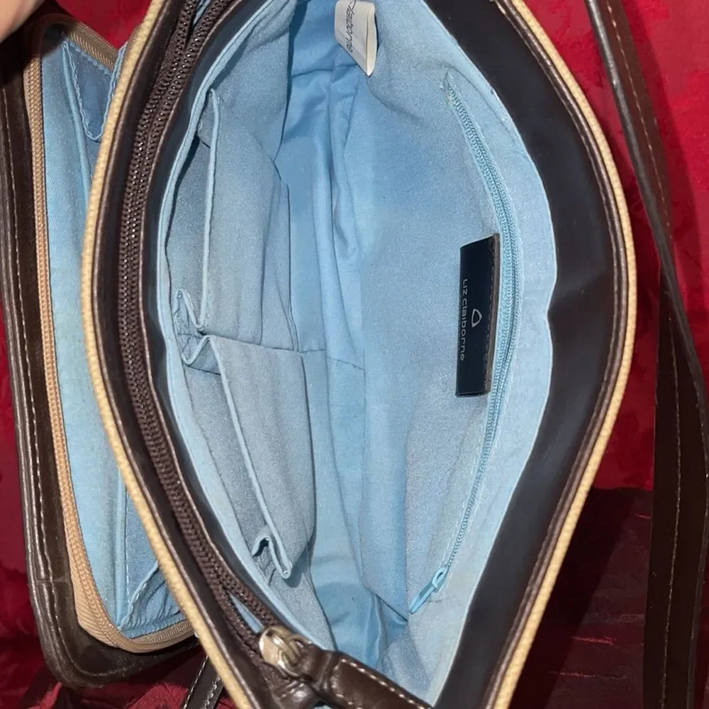 Liz Claiborne‎ Two Tone Tweed Print Purse